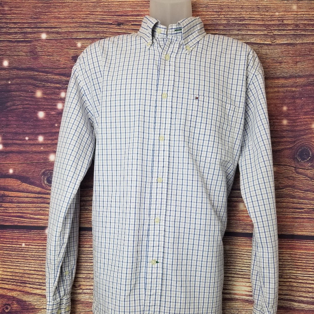 TOMMY HILFIGER SIZE L, BOTTOM DOWN SHIRT - Picture 5 of 5